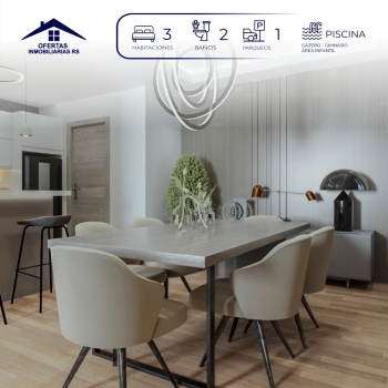 Proyecto nuevo con piscina y seguridad 24/7