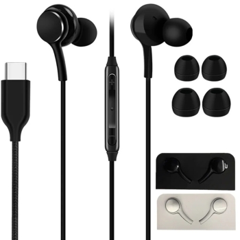 Auriculares tipo c con micrófono – calidad y confort