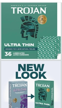 Caja de condones trojan  ultra sensitivos 36 unid