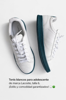 Tenis lacoste para adolecente