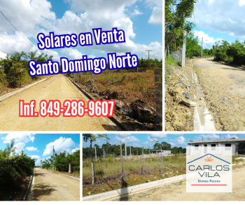 Solares en venta en villa mella santo domingo norte