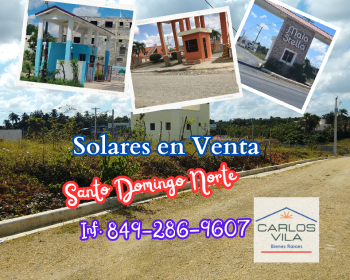 Solares en venta en villa mella santo domingo norte