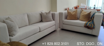 Vendo hermoso juego de muebles y sillas para sala