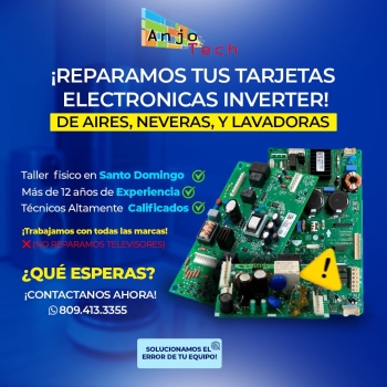 Reparación de tarjetas inverter de lavadoras aire y neveras