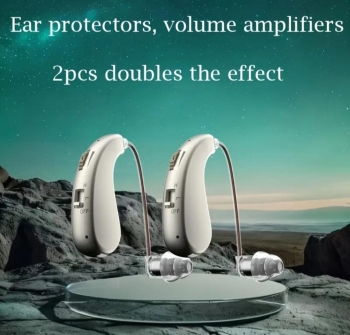 Kit de 2 auriculares amplificador para sordos y envejecientes. auricul