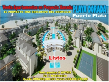 Se venden 6 aptos nuevos en playa dorada  xanadu resort  residences de