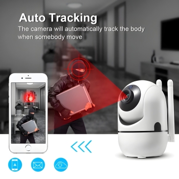  cámara de seguridad wifi con seguimiento de movimiento  alarma de so
