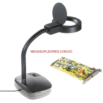  lámpara led con lupa de aumento – luz ajustable y cuello flexible