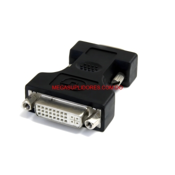  adaptador dvi-a hembra a vga hd15 macho universal video analógico