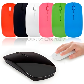  mouse inalámbrico asimétrico 4d  delgado y liviano super slim 