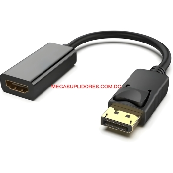 adaptador displayport a hdmi macho a hembra audio digital