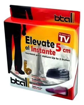 Plantillas elevadoras de silicona - 5 capas ajustables cuña para zapat
