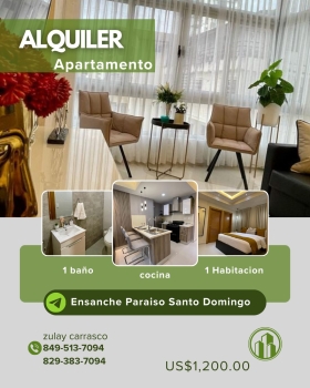 Apartamento de lujo en ensanche paraíso