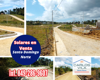 Solares en venta en villa mella santo domingo norte