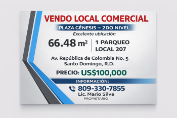 Vendo local comercial  cerca de la embajada americana  66.48 mts2