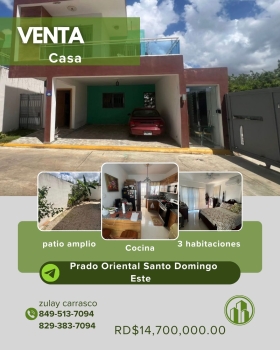 Casa en venta – prado oriental santo domingo este