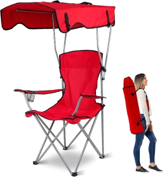 Silla con sombrilla para disfrutar al aire libre sin calor