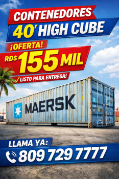 Contenedores 40’ high cube rd 155000