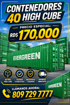 Contenedores 40’ high cube rd 170000