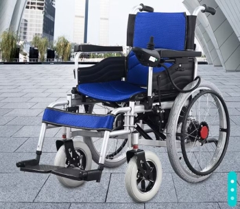 Silla de ruedas eléctrica plegable con joystick – entrega inmediata rd