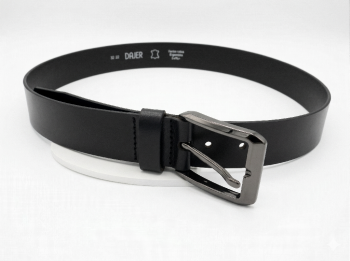 Cinturón dajer cuero legítimo y hebilla gunmetal