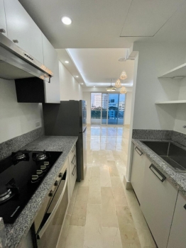 Alquilo apartamento 1habitacion con linea blaca en naco