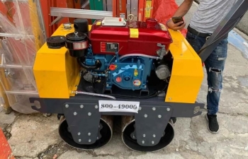 Rodillo compactador r180m doble tambor 12hp diésel – potencia profesio