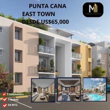 Vendo apartamentos en el proyecto residencial east town punta cana