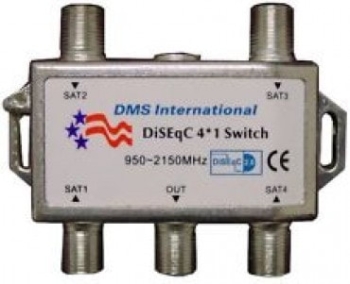 Switch diseqc 4x1 y otros repuestos de parábolas