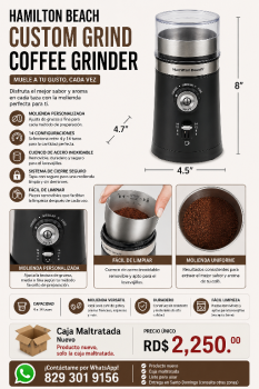 Hamilton beach custom grind coffee grinder