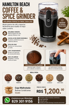 Hamilton beach coffee  spice grinder