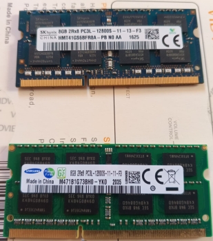 Memorias ram ddr3 8gb para laptop cada una a 1000 - leer descripción