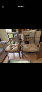 Juego de mueble clasico en caoba