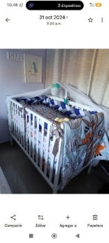 Cuna transformable en cama