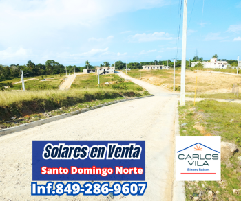 Solares en venta en villa mella santo domingo norte