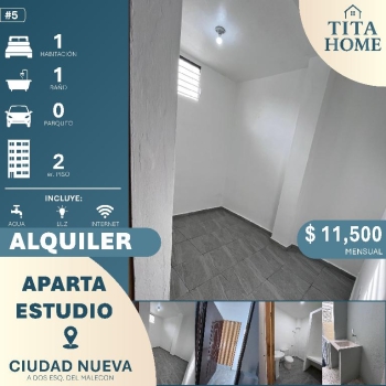 Alquiler aparta estudio  5