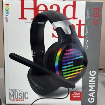 Audífonos gaming g3 bluetooth – sonido potente y luces rgb
