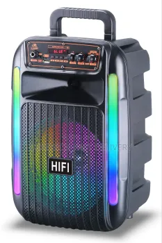 Bocina altavoz 8 pulgadas ye-082 – potencia luces y diversión