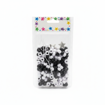 Cuentas para trenzar y redondas blanco 5 5c 5cm
