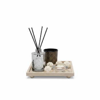 Set de aromas y velas decorativas