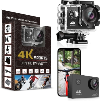 Cámara 4k ultra hd sport wifi 12mp
