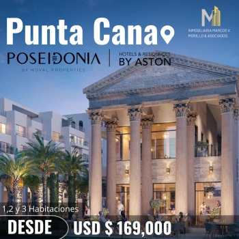 Vendo apartamentos poseidonia en cana bay punta cana