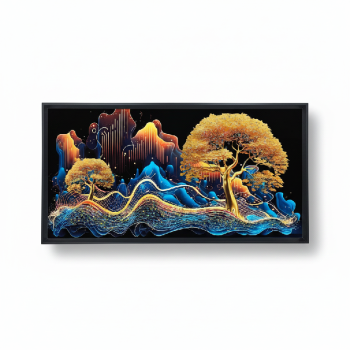 Cuadro decorativo Árbol dorado 2 20 20c 20cm