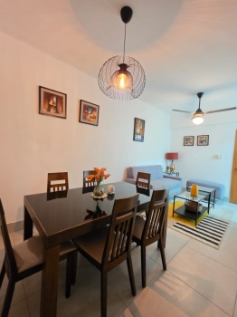 Se alquila hermoso apartamento amueblado en evaristo morales