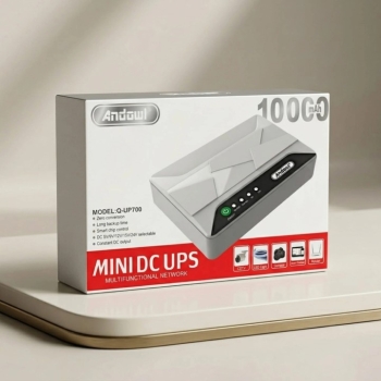 Mini ups andowl q-up700 12000mah para router y cámaras – respaldo eléc