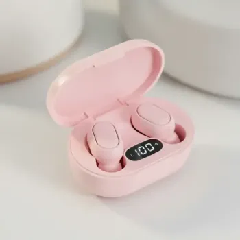 Auriculares inalámbricos con estuche de carga y pantalla digital led