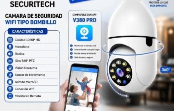 Camara wifi tipo bombillo