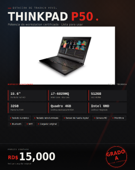 En venta lenovo p50 en san cristóbal