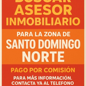 Vacante de asesores inmobiliarios con  o sin experiencia para santo do