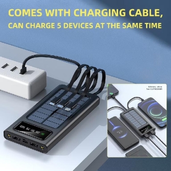 Cargador portátil solar ap-220 para celulares y dispositivos usb